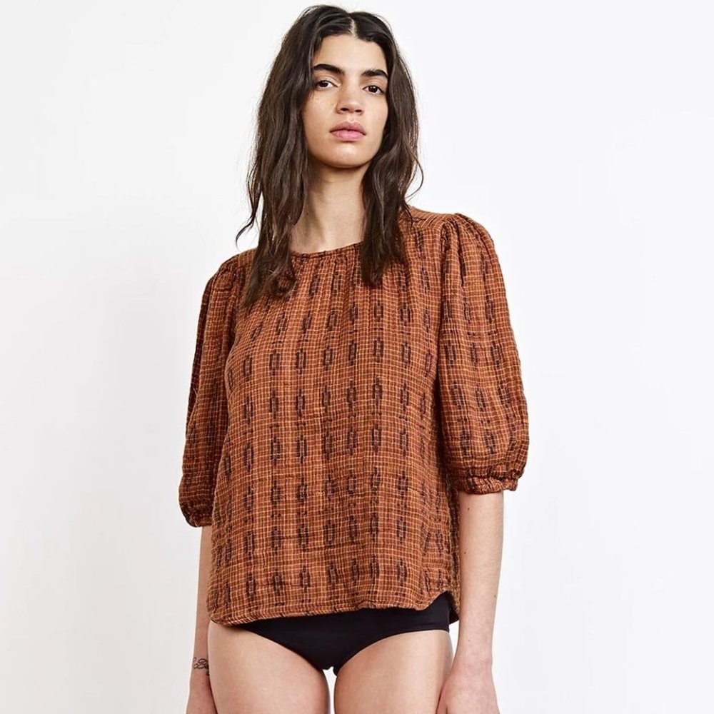 Ace & Jig Goldie Blouse in Hero